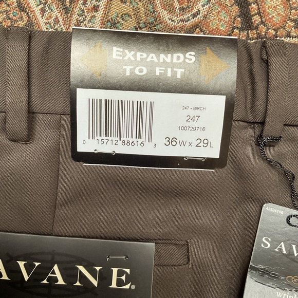 Savane men’s pleated and cuffed pants. NWT - Picture 2 of 6
